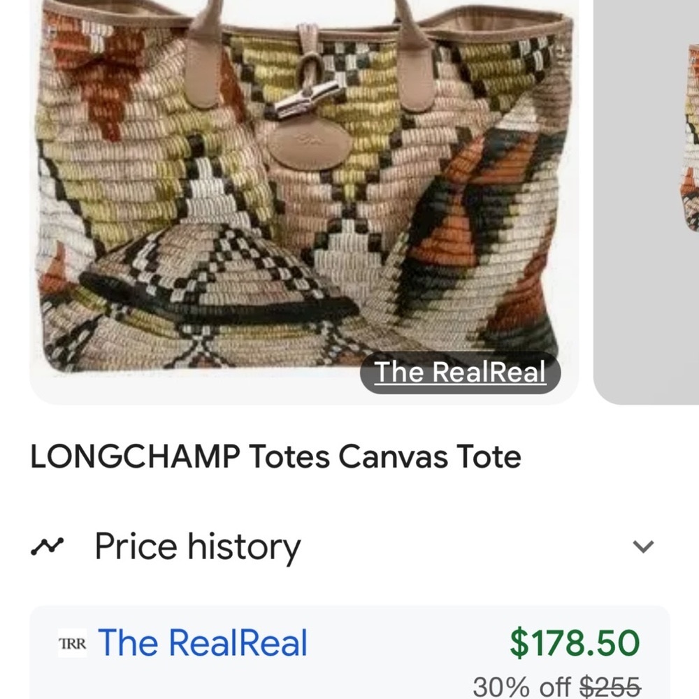 Longchamp Canvas Tote